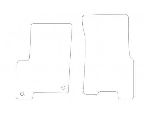 Car mats for SsangYong Korando 2002-2010 front set 2-piece, Image 2