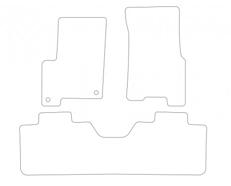 Car mats for SsangYong Korando 2004-2010 set 3-piece, Image 2