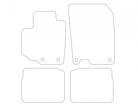 Car mats for Suzuki SX4 S-Cross 2013- 4-piece, Image 2