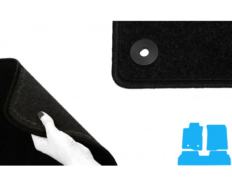 Car mats for Toyota Corolla Verso 2004-2009 3-pieces, Image 4