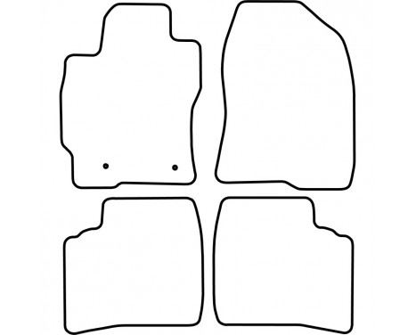 Car mats for Toyota Prius 2005-2009 4-piece, Image 4