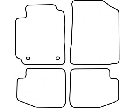 Car mats for Toyota Yaris 3drs 2003-2006 4-piece, Image 2