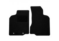 Car mats for VW Caddy 1996-2004 gray license plate 2-piece