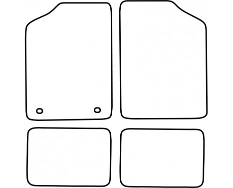 Car mats for VW Golf I 1974-1983 4-piece, Image 2