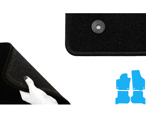 Car mats for VW Golf V Plus 2007- 4-piece, Image 4