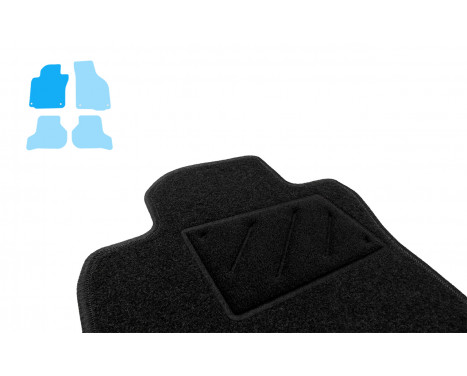 Car mats for VW Golf VI 2008-2012, Cabriolet 2012- 4-piece, Image 4