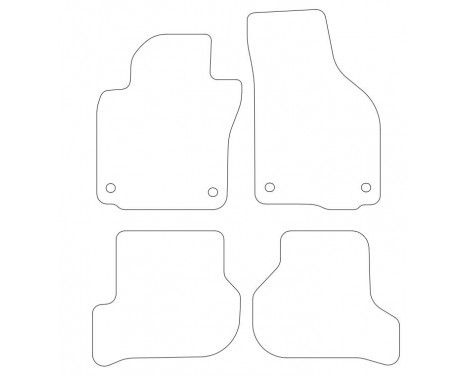 Car mats for VW Golf VI 2008-2012, Cabriolet 2012- 4-piece, Image 2