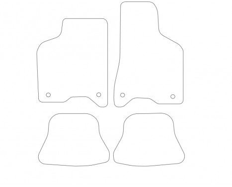 Car mats for VW Lupo 2000-2004 4-piece, Image 9