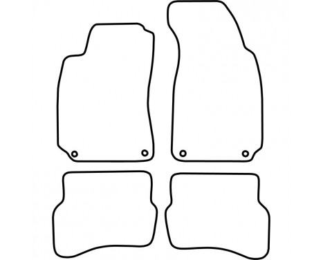 Car mats for VW Passat B5 1996-2004 4-piece, Image 4