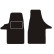 Car mats for VW Transporter T5-T6 front mat 2-piece 2003->