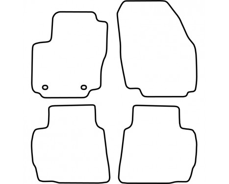 Car Mats Ford Mondeo from 2007 (velours), Image 6