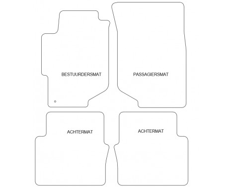 Car Mats Honda Accord 1998-2000 4-piece, Image 2