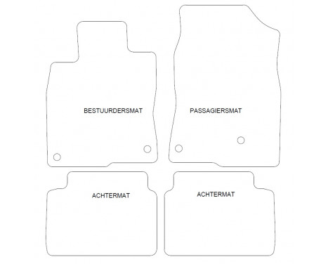 Car mats Honda Civic 5-drs 2018- 4-part, Image 2