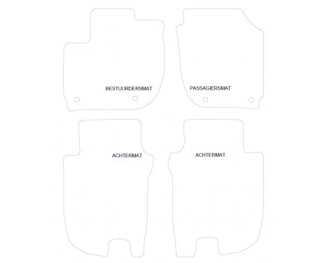 Car Mats Honda HR-V 2015- 4-part, Image 2