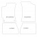 Car Mats Hyundai S.Coupe 1994 4-piece, Thumbnail 2