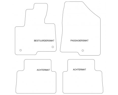 Car Mats Hyundai Santa Fe 2013- 4-pieces, Image 2