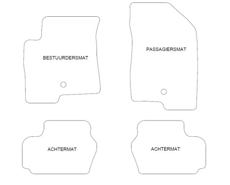 Car Mats Jeep Compass 2006-2017 4-part, Image 2