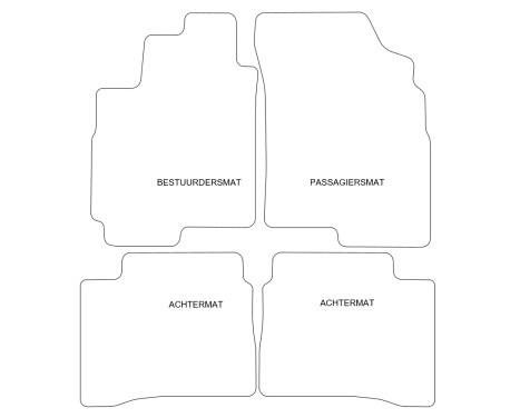 Car Mats Kia Magentis 2003 4-piece, Image 2