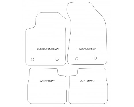 Car mats Lancia Delta 2006- 4-parts, Image 2