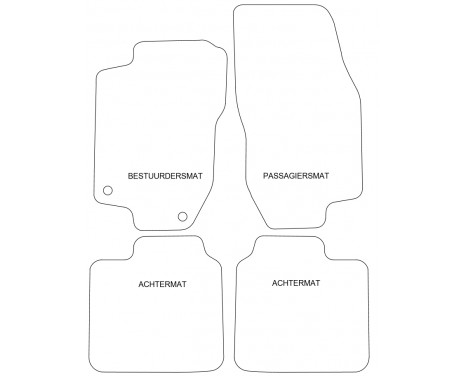 Car Mats Lancia Lybra 1999-2005 4-part, Image 2
