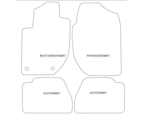 Car Mats LandRover Freelander 2000-2003 4-part, Image 2