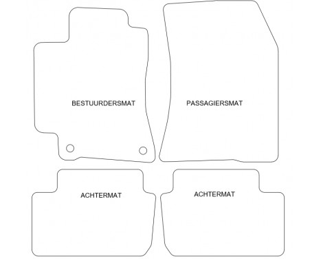 Car Mats Lexus IS 200 1999-2005 4-part, Image 2
