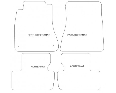 Car Mats Lexus IS 250 2006- 4-parts, Image 2