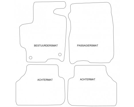 Car Mats Mazda Premacy 1999-2005 4-part, Image 5