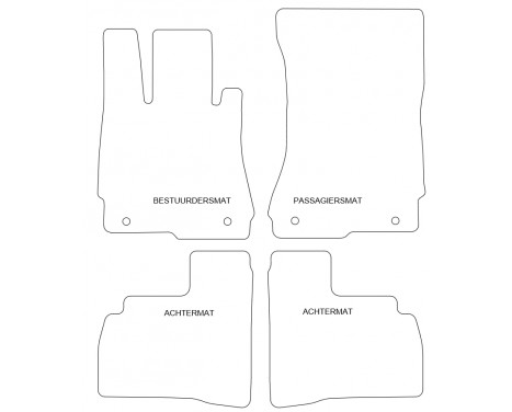 Car mats Mercedes-Benz S / SE W221 2006-2013 4-piece, Image 2