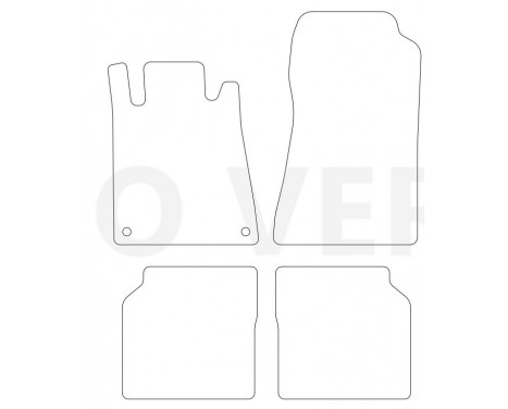 Car Mats Mercedes-Benz SEL W140 4-piece, Image 2