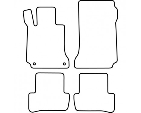 Car mats Mercedes C Class W204 from 2007 (velours), Image 6