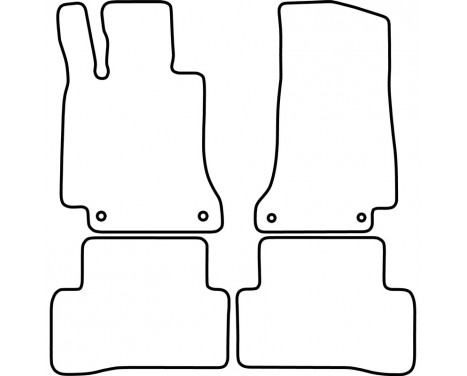 Car Mats Mercedes C-Class W205 2014-