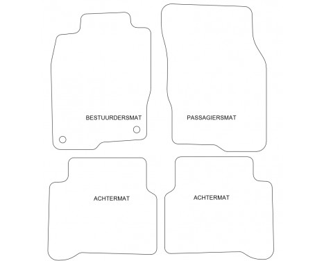 Car Mats Mitsubishi Galant 1997 4-piece, Image 2