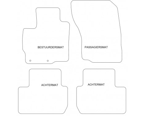 Car Mats Mitsubishi Outlander III 2012- 4-parts, Image 2