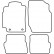 Car mats Nissan Almera 3 doors 2000-2007, Thumbnail 2