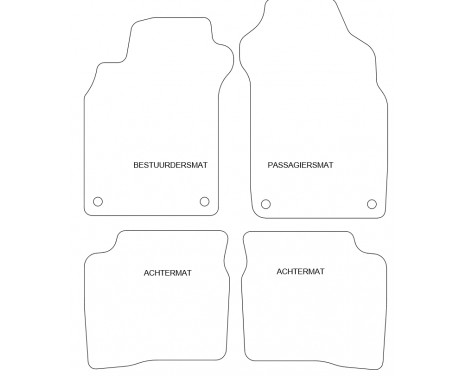 Car Mats Nissan Maxima 1995-2004 4-part, Image 2