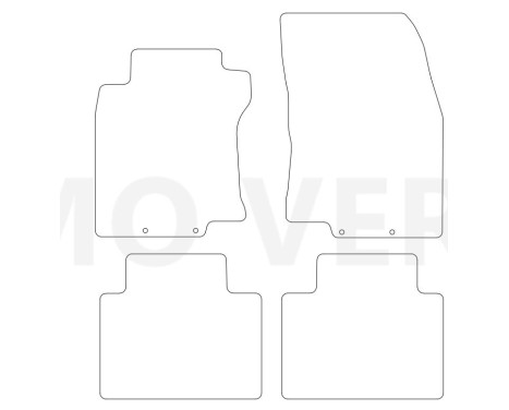 Car mats Nissan X-Trail 2014- 4-parts, Image 2