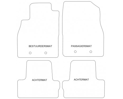 Car Mats Opel Ampera 2012- 4-parts, Image 3