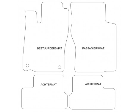 Car Mats Opel Astra F 1991-1997 4-part, Image 2