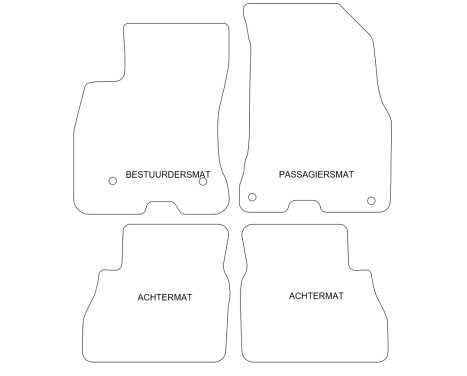 Car Mats Opel Combo D 2012- set 4-parts, Image 2