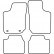Car Mats Opel Corsa B / Tigra A 1993-2000 4 parts !!, Thumbnail 2