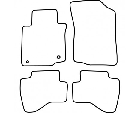 Car Mats Peugeot 107 2005-2010 4-piece, Image 4