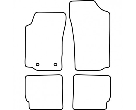 Car Mats Peugeot 306 Cabriolet 4-piece, Image 2