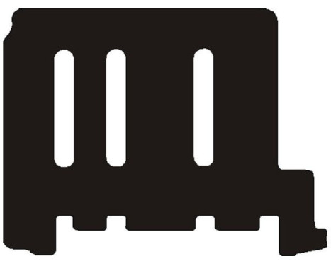 Car mats (rear) suitable for Nissan Primastar 9 persons 2002-