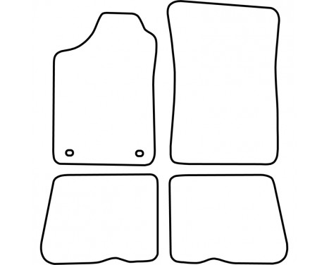 Car Mats Renault 19 4-piece, Image 2
