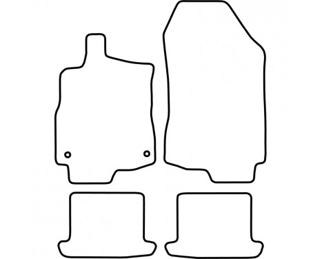 Car Mats Renault Megane III Cabriolet 2010- 4-parts, Image 3