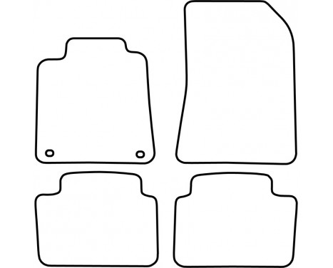 Car Mats Renault Vel Satis 2002-2009 4-part, Image 2