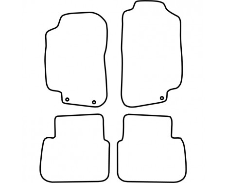 Car Mats Saab 9-5 2010-2012 4-part, Image 2