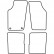 Car Mats Saab 900 1980-1993 4-part, Thumbnail 2