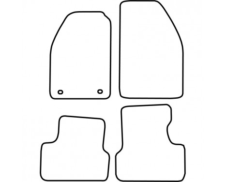 Car Mats Saab 9000 4-piece, Image 2